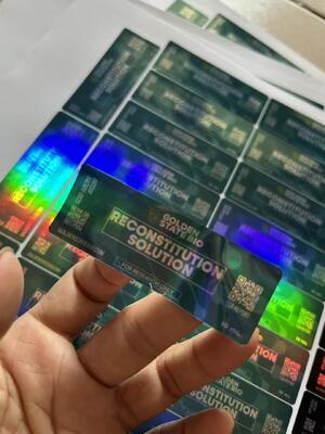 Reconstituição Solução frascos de vidro farmacêutico etiquetas 10 ml etiquetas do frasco