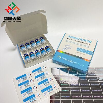 Somatropina H gh 100iu Rótulos e Caixa que contém 10 frascos