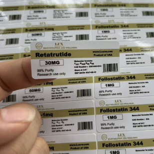 Retatrutides  5mg White Pvc Small Vials Labels