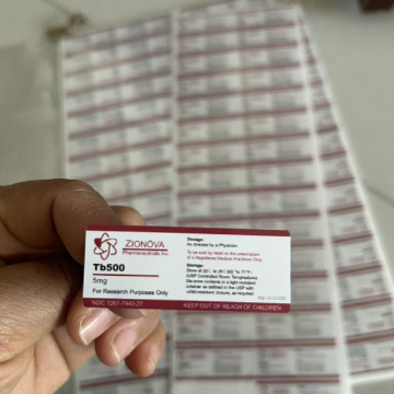 TB500 Etiquetas dos frascos de PVC impermeáveis a péptidos