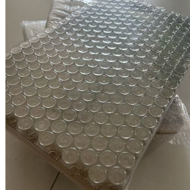 Fálculos de vidro transparente de 10 ml com tampa e rolhas