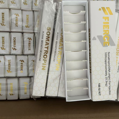 Tamanhos personalizados Caixa de frasco para 10 frascos de peptídeo com acabamento brilhante e impermeável 3 ml de pó seco