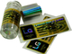 Etiquetas de frasco de 10 ml de laser de laboratório ouro líquido para frasco