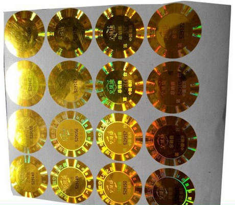 Rótulos Holográficos de Selo de Prata para os frascos ou caixas de 10 ml