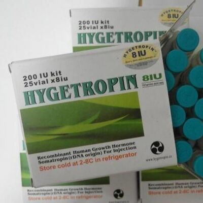 Hyge tropin 200iu HG (Somatropin HG) 25Viais rótulos e embalagens