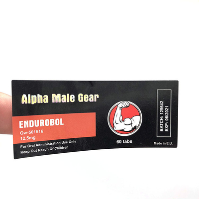 Rótulos de frascos de 10 ml à prova d'água e duráveis OEM, adesivo forte removível