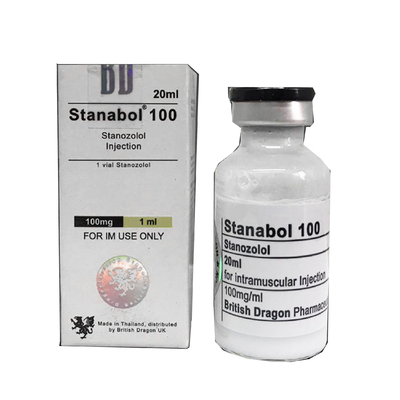 Stanabol 100 para British Dragon Vial e garrafas plásticas orais Rótulos e caixas