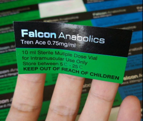 Etiqueta de frasco de holograma de plástico personalizado em cor de impressão em branco para embalagens de produtos