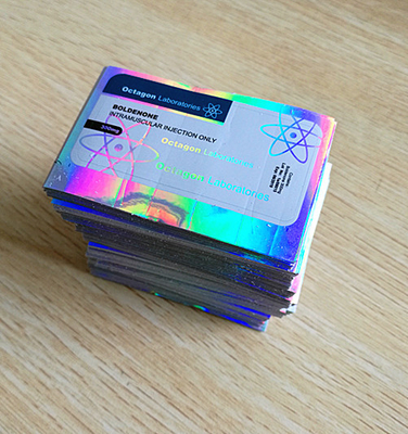 Impressão digital Vial Etiquetas do frasco Formado por retângulo 10 ml