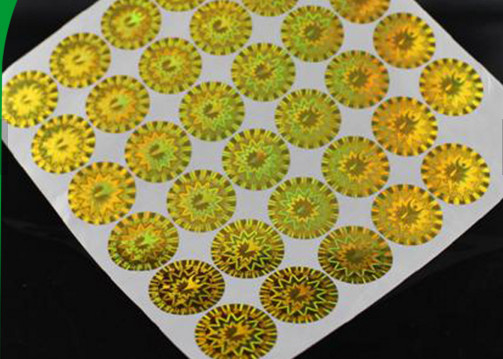 Adesivo Permanente de Segurança Holograma Adesivo Impressão UV