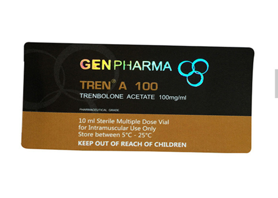 Etiquetas de frascos personalizados de 10 ml com impressão holográfica Adesivos farmacêuticos removíveis