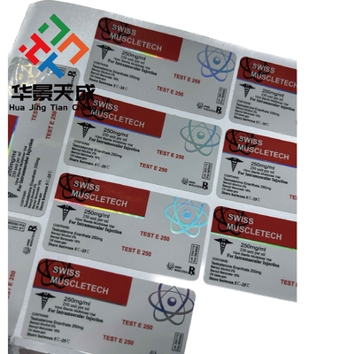 Etiquetas de frascos de vidro adesivos permanentes Espessura 2,5 mil para recipientes de vidro