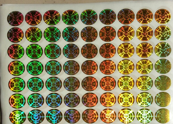 etiqueta adesiva da 2D autorização de prata da etiqueta do holograma da segurança para a empresa