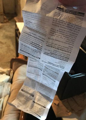 Impressão da inserção de pacote do folheto do papel deslocado/impressão farmacêutica para a caixa do tubo de ensaio 10ml