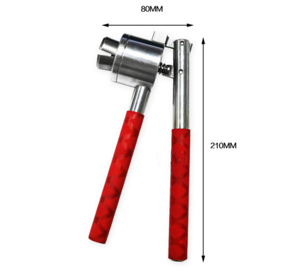 Operações de friso manuais do baixo volume do frisador do tubo de ensaio do tampão plástico de alumínio