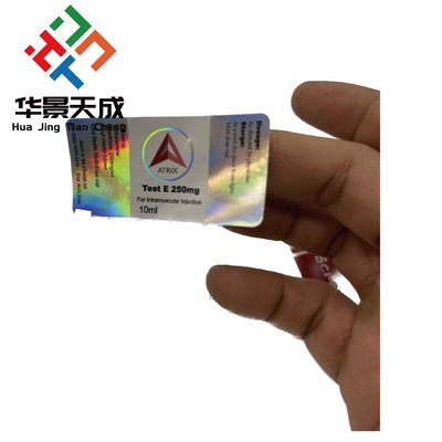 10 ml Etiquetas de frasco de vidro em negrito Farmacêutico para injecção Adesivo anabólico