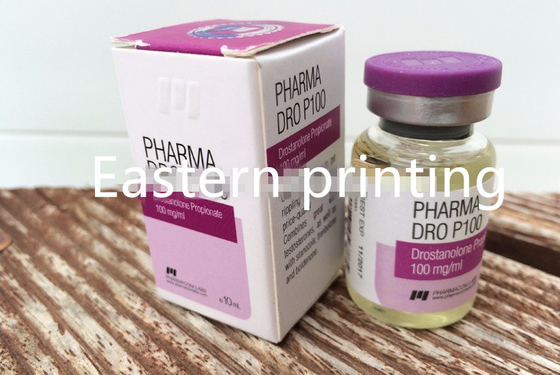 Anunciou 10ml de papel Vial Labels Square Shape For Pharma anabólico
