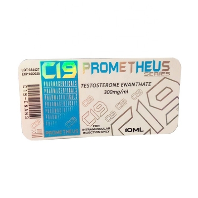 Rótulo Holográfico Laser Impermeável de 10 ml para frascos de medicamentos para farmácias de peptídeos