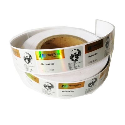 Rolo de 10 ml Etiquetas de frascos Adesivos para Injecções de Peptidos Farmácia Frascos com Impressão em Folha de Ouro