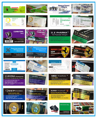 Immortal Labs brilhante rótulos de frasco de vidro de 10 ml rótulos de farmácia com holograma