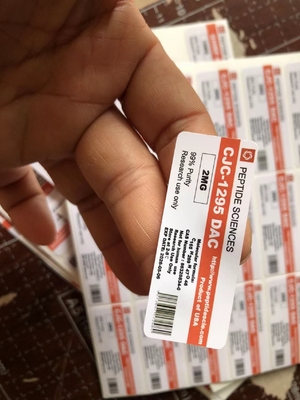 Peptídeos à prova d' água Tb500 2 ml 3 ml Etiquetas em frascos pequenos com material de holograma a laser