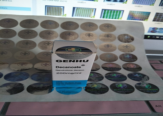 Rótulos Holográficos de Selo de Prata para os frascos ou caixas de 10 ml