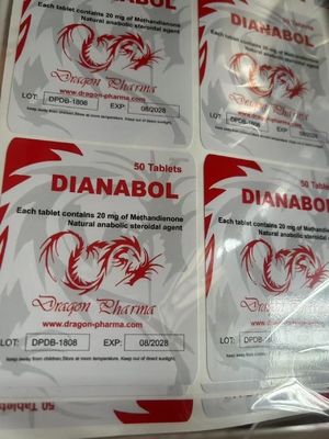 Dianabol Oral Etiquetas Para A Dragon Pharma Com Pvc Impermeável