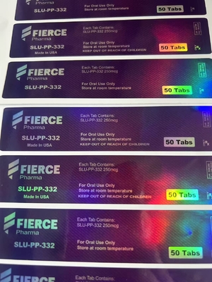 SARMs RAD-140 comprimidos orais garrafas de plástico de 50 mg rótulos, impressão UV rótulos personalizados de frascos