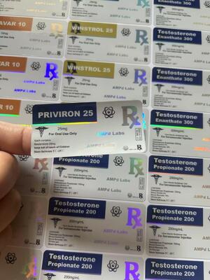 Priviron 50 mg Etiquetas de frascos de plástico Orals Tabletes Etiquetas