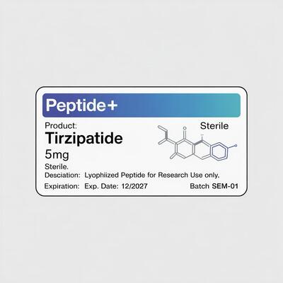 GHRP6 5MG 2 MLBottle Etiqueta Adesivo Impressão Para etiquetas de pó de peptídeos