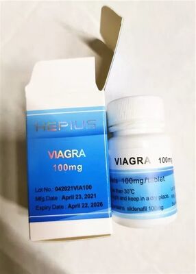 Viagr a 100 mg Orals Pill Etiqueta do frasco Etiquetas e Caixas com logotipo estampado com laser