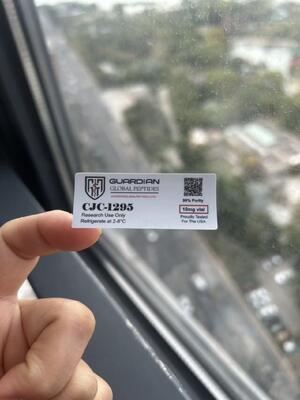 CJC-1295 10 mg Peptide Vial Etiquetas Impressão de logotipo personalizado