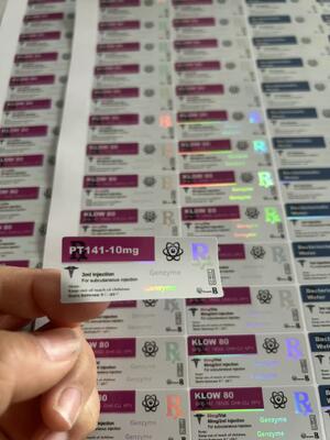 PT141 10MG Flacons Pequenos Rótulos