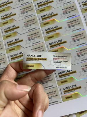 Teste ENAN laser PET mateail etiquetas do frasco para injectáveis de 10 ml