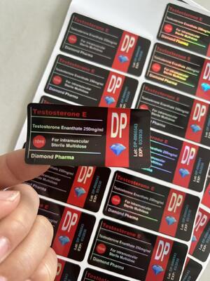 Etiquetas para Frascos de 10ml da Marca de Material Laser ENAN Diamond Pharma