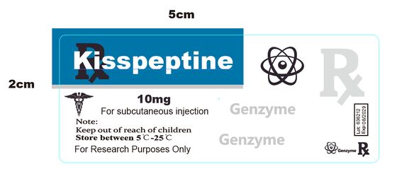 kisspeptina 10 mg etiquetas de adesivos Etiquetas de frascos de peptídeo PET de silício com o seu próprio design personalizado