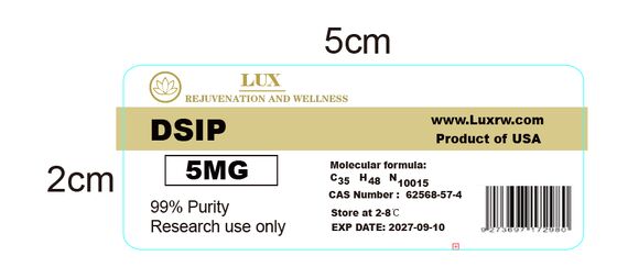 Etiquetas autoadesivas Dsip 5mg para frascos pequenos