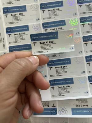 Test cyp 250 mg Desenho personalizado da marca 10 ml Etiquetas e Caixas do frasco