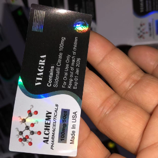 Vigra 100 mg etiquetas de garrafas de plástico de design personalizado