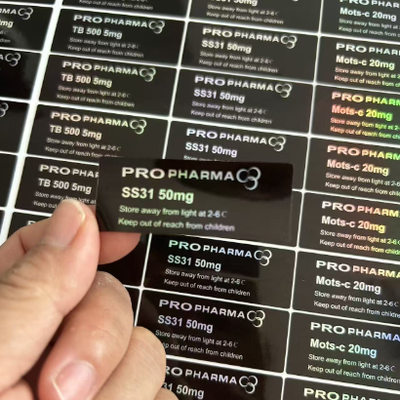 SS-31 50 mg Peptídeo em frasco Etiquetas adesivos