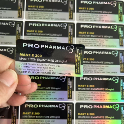 Mast E 200 para adesivos de frasco de 10ml para injeção intramuscular