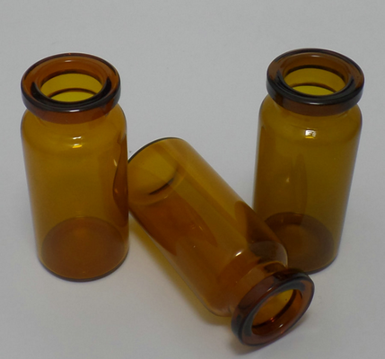 Frascos de vidro marrom de 10 ml com tampa e rolhas