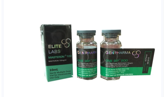 Etiquetas e caixas de vidro do tubo de ensaio do holograma do nome de Deca para o projeto do Gen Pharm Popula