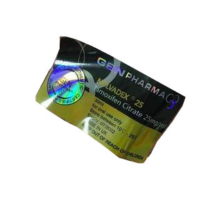 Etiquetas de frasco de frasco à prova d'água para impressão a laser Gen Pharma para frasco de 10 ml