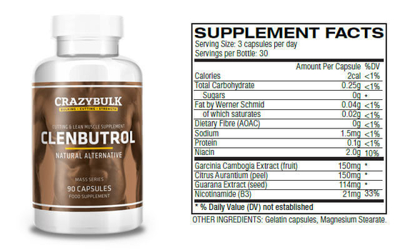 O tubo de ensaio feito sob encomenda oral de Clenbuterol etiqueta o holograma para garrafas de comprimido 50mcg plásticas