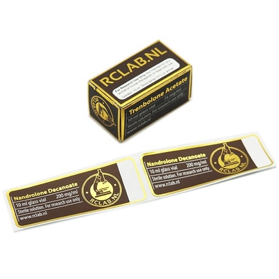 Rótulos de frasco de 10 ml à prova d'água com gravação em alto relevo