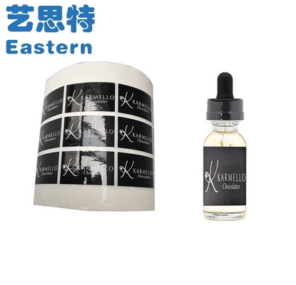 Etiquetas adesivas adesivas de vinil à prova d'água cortadas em molde de 30 ml