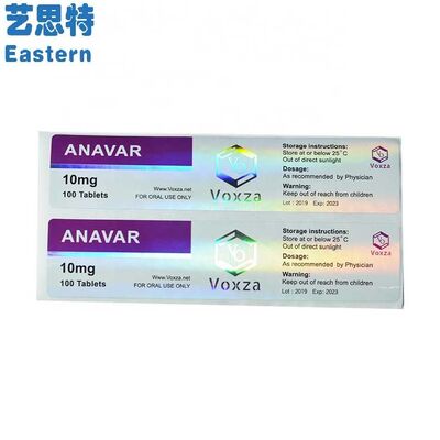 Frasco de comprimidos adesivo à prova d'água para frascos de vidro rótulos para frascos