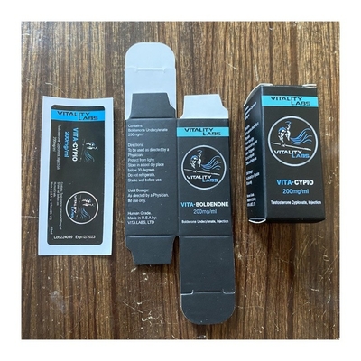 Frasco de teste de vidro para farmácia Rótulos de frasco