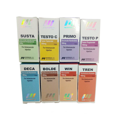 Frascos injetáveis estampados com logotipo holográfico Caixas de frascos de 10 ml